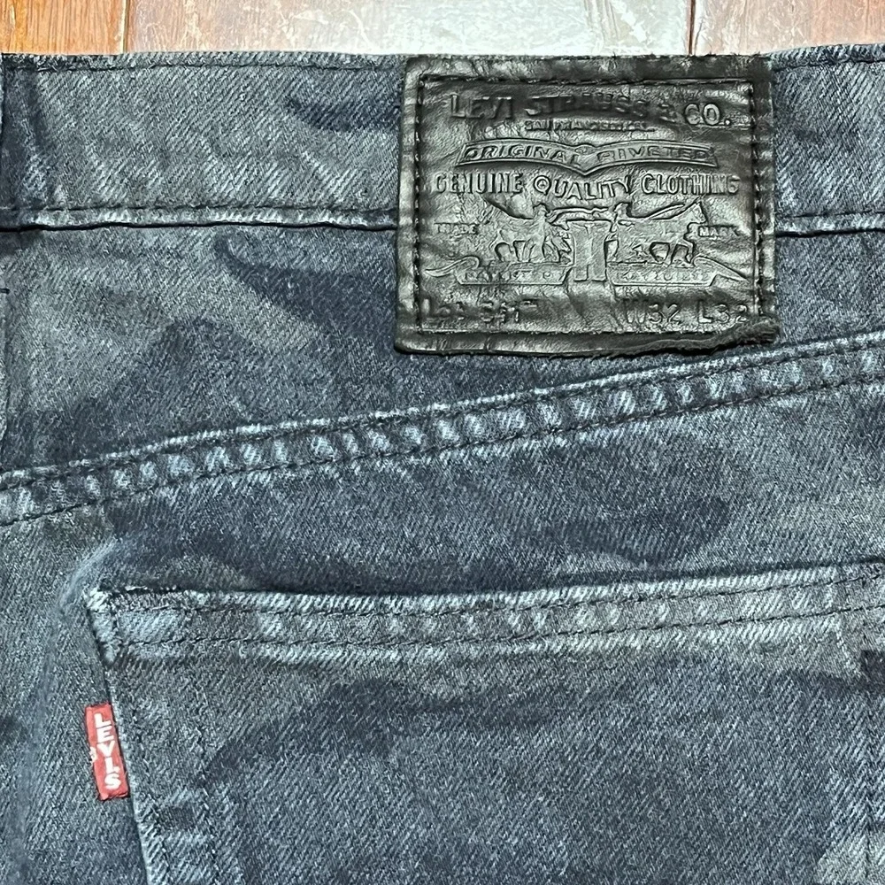 Levis Jeans Mens 32x32 511 Premium Camo Slim Fit Stretch Preppy Casual Grunge *